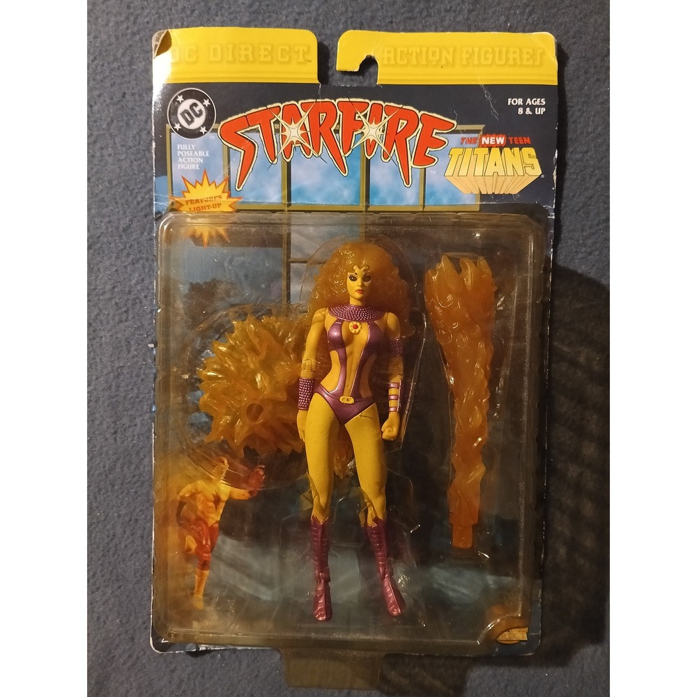DC Direct Starfire The New Teen Titans Action Figure Light-Up Feature NEW SEALED